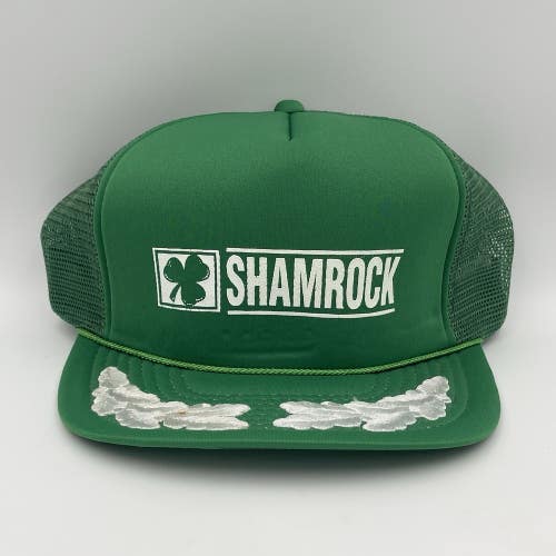 Vintage Shamrock Clover Irish Snapback Trucker Hat Cap
