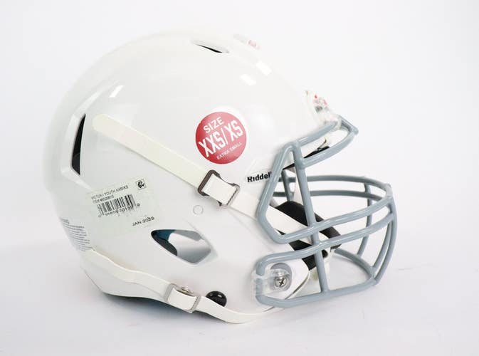 Riddell Victor Inflate 2025 White YOUTH Football Helmet XXS/XS NEW READ INV#9
