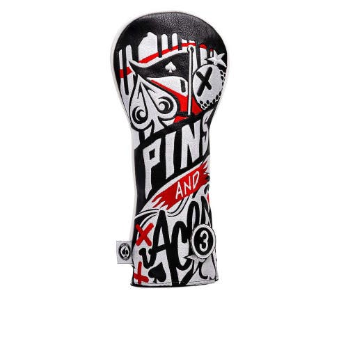 Pins And Aces Golf Graffiti - Fairway Cover Hand Made Synthetic Leather NEW