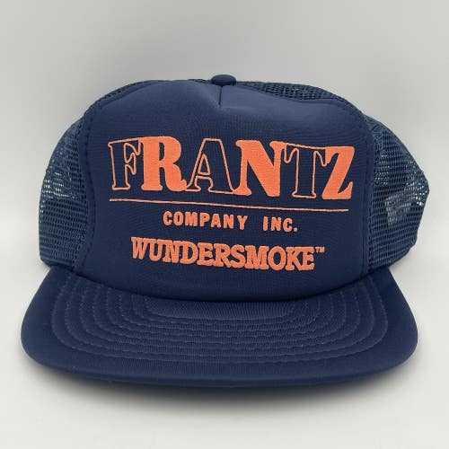 Vtg Frantz Company Wundersmoke Milwaukee Wisconsin Mesh Trucker Snapback Hat Cap