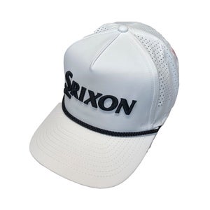 NEW Srixon Tour Tech Rope White Adjustable Snapback Golf Hat/Cap