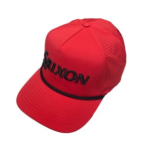 NEW Srixon Tour Tech Rope Red Adjustable Snapback Golf Hat/Cap