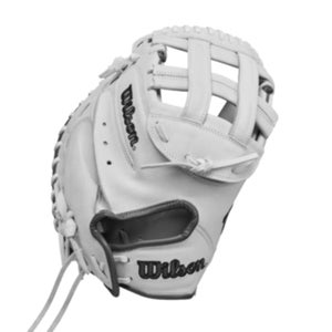 Wilson 2025 A1000FP CM33 White/Grey 33.00" Fastpitch Catcher's Mitt WBW10260033