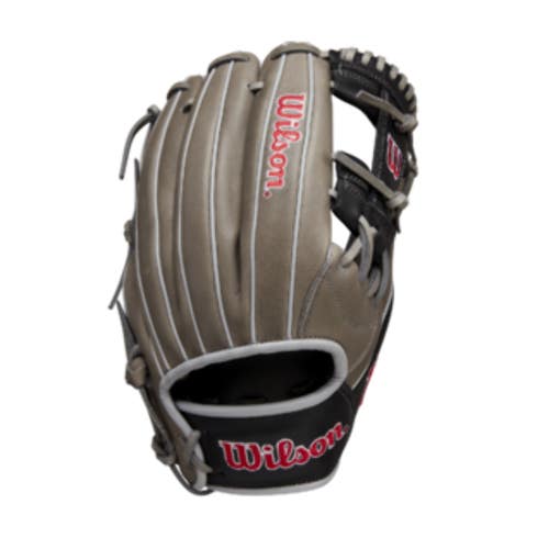 Wilson 2025 A1000 1787 Grey/Black/Red 11.75" Baseball Glove WBW1025801175