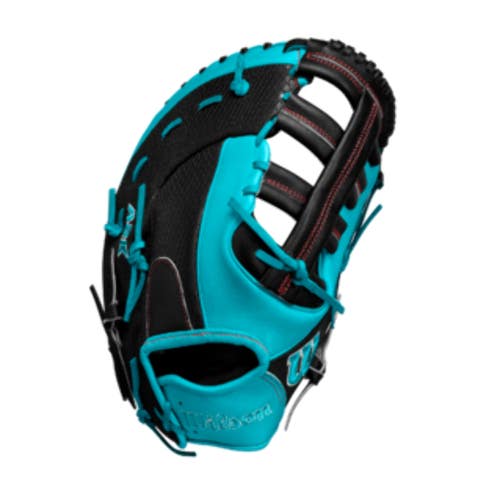 Wilson 2025 Spring A2K 1679CF Black/Teal 12.50" Baseball 1st Base Mitt WBW102751