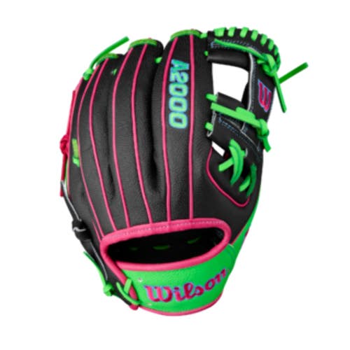 Wilson 2025 Summer A2000 1786SS Black/Neon 11.50" Baseball Glove WBW103218115