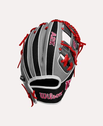 Wilson 2025 Spring A2K 1786SS Grey/Black 11.50" Baseball Glove WBW102690115