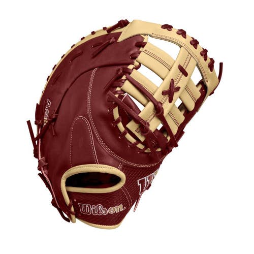 Wilson 2024 Fall A2K 1679 Red/Blonde 12.50" Baseball 1st Base Mitt WBW102684125