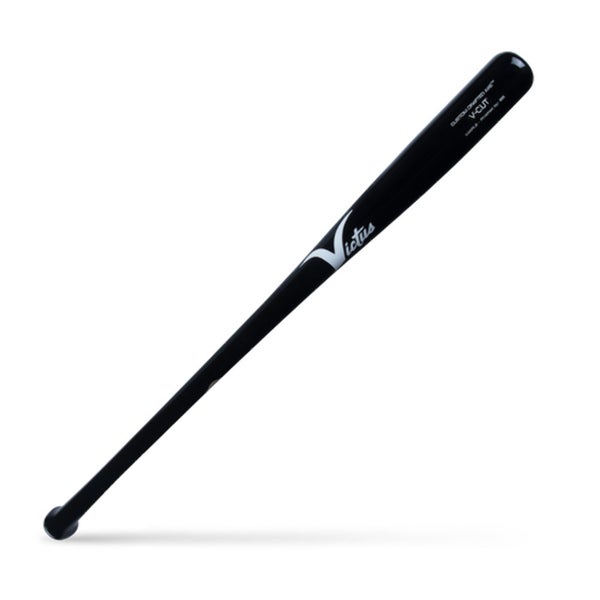 Victus V-Cut Maple Wood Baseball Bat All Black Flared Handle