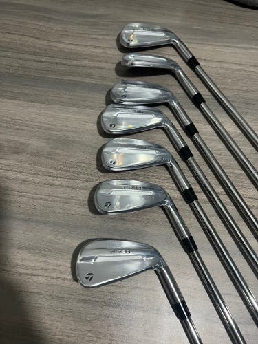 Men's 2025 TaylorMade P-790 Right Handed Iron Set Stiff Flex Steel Shaft (New)
