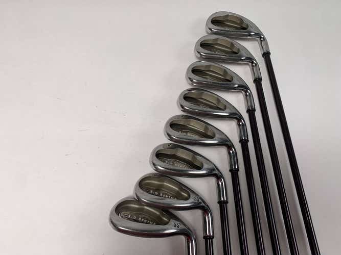 Callaway Big Bertha 2004 Iron Set 5-PW+GW+SW Big Bertha Gems 65i Ladies RH