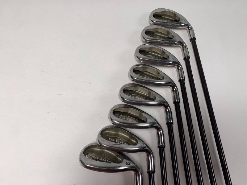 Callaway Big Bertha 2004 Iron Set 5-PW+GW+SW Big Bertha Gems 65i Ladies RH