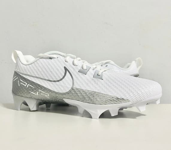 Size 9 Men’s Nike Vapor Edge Speed 360 2 White Silver Football Cleats