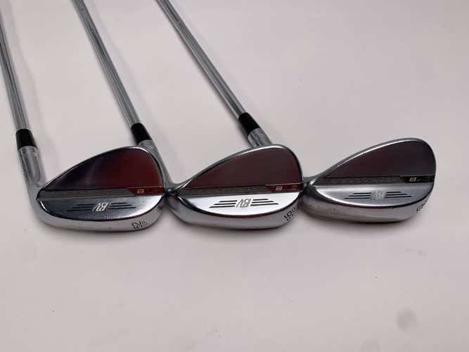 Titleist Vokey SM8 Tour Chrome Wedge Set 52* 12 | 56* 12 | 60* 12 Wedge RH
