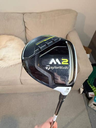 Taylormade 2019 M2 3-Wood 15 Hzrdus Black Stiff Flex 43 +HC NICE