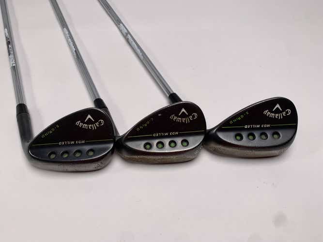 Callaway MD3 Milled Black Wedge Set 52* 10 | 56* 10 | 60* 9 DG RH