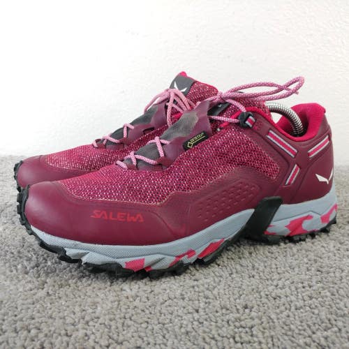 Salewa Speed Beat GTX Trail Running Shoes Womens Size 7.5 Hiking Sneakers Red
