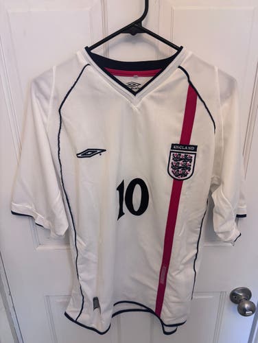 2002 Umbro England World Cup Jersey - Michael Owen #10