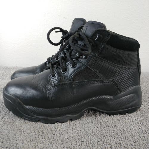 5.11 Tactical ATAC 2.0 6" Womens Size 7.5 Combat Boots Ankle Black Leather