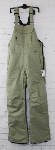 686 Black Magic Insulated Bib Snow Pants, Women's Small, Sage Green New 2025