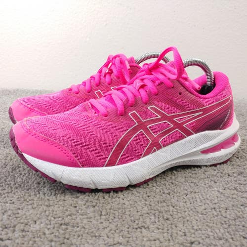 Asics GT-1000 10 Girls Size 4 Running Shoes Hot Pink Athletic Sneakers Low Top