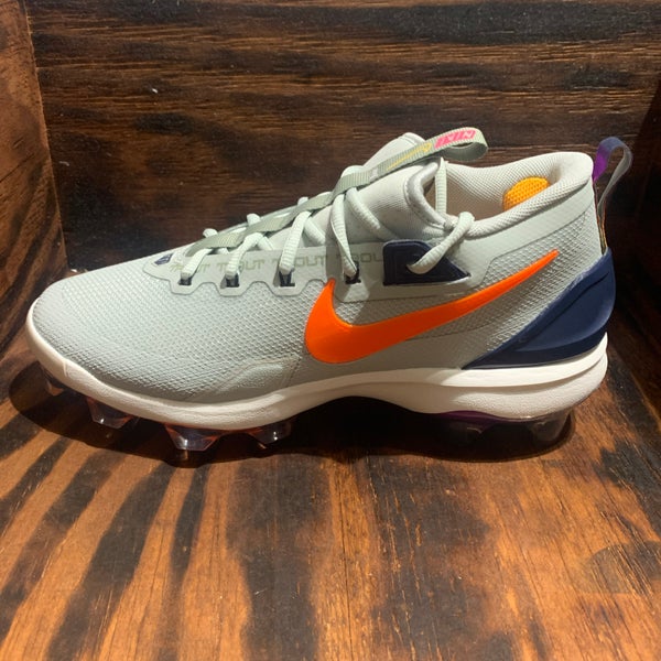 Nike Force Trout 9 Elite MCS Mens Baseball Cleats Gray sz. 7.5 HF1116-001