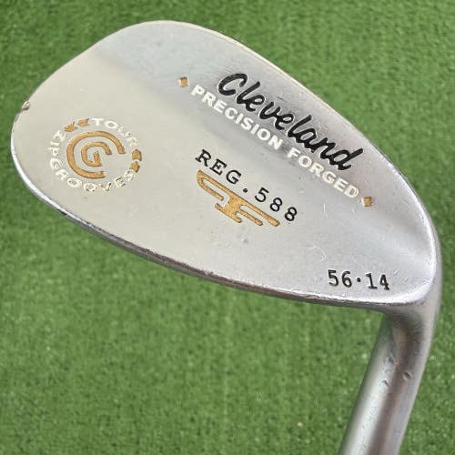 Cleveland Precision Forged 588 56 14 Sand Wedge Tour Satin Steel Wedge Flex