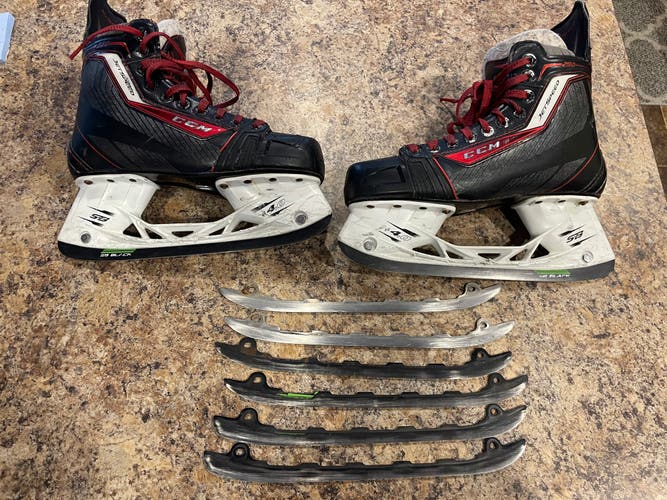 CCM JetSpeed 290 Hockey Skates Size 6.5 w/ extra steel