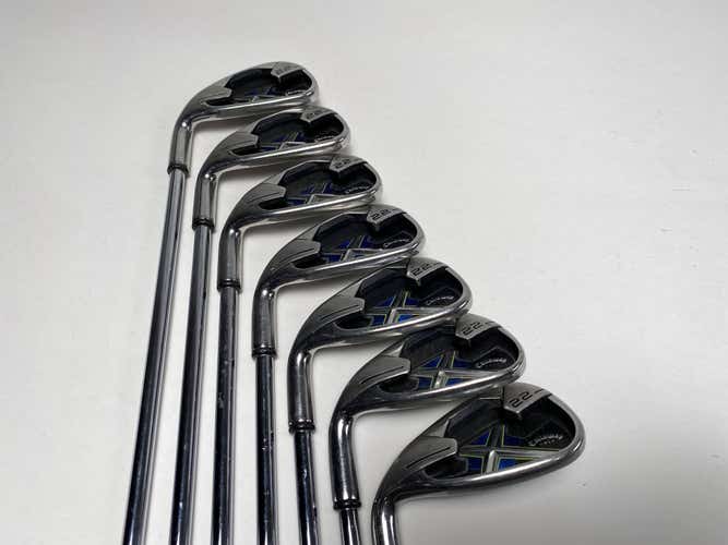 Callaway X-22 Iron Set 4-PW Regular Steel Mens LH -1/2"