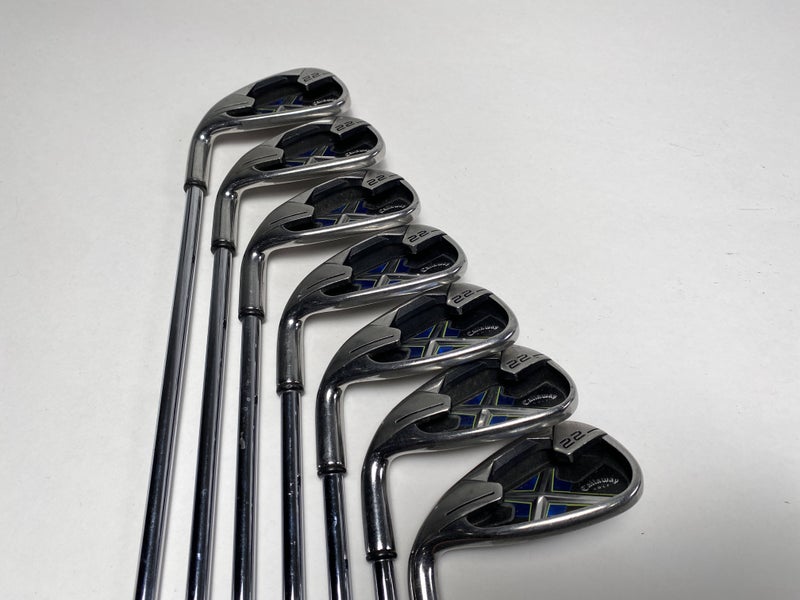 Callaway X-22 Iron Set 4-PW Regular Steel Mens LH -1/2"