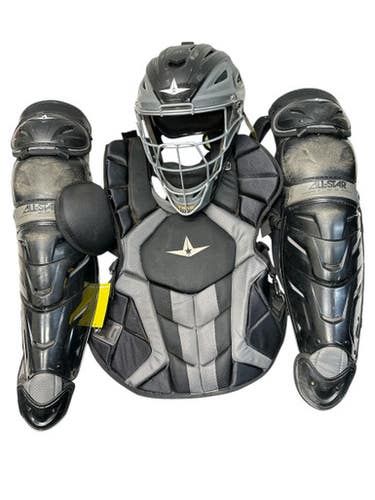 Used All Star S7 Catchers Chest Protector Black And Grey Adult 11835-S000202332