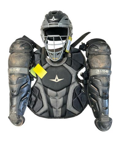 Used All Star S7 Catchers Chest Protector Black Youth 11835-S000203566