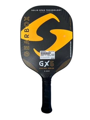 Used Gearbox GX5 CONTROL Pickleball Racquet Black And Orange 11835-S000203616