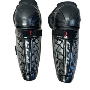 Used CCM JETSPEED LE Junior Shin Guards Black 12" 11835-S000203623