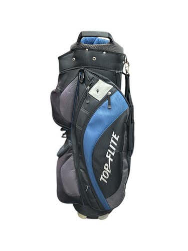 Used Top Flite GAMER CART BAG Mens Cart Bag Black And Navy Blue 11835-S000203554