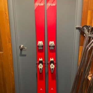 DPS Lotus 124 185 cm Powder Skis With Bindings Max Din 13