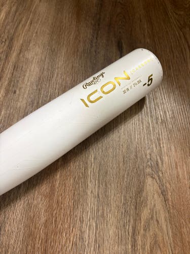 2024 Rawlings Icon Composite Bat USSSA Certified (-5) Composite 25 oz 30" (Used)
