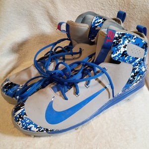 Gray Men's Size M 14.0 (W 15.0) Adult Nike High Top Metal (New)
