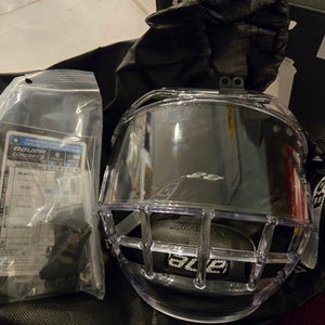 Junior Bauer (New) clear cage visor/mask