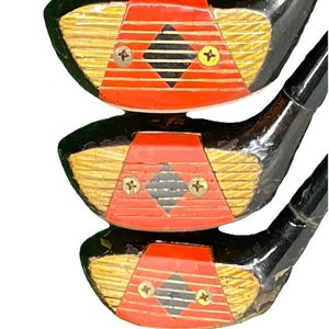 Wilson K28 Dynamic Balanced Wood Set 1w,2w,4w 1960's RH Head Speed Regular Steel