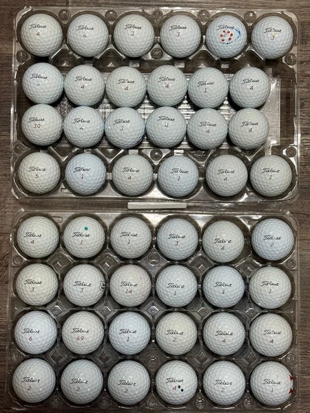 48 Titleist Pro V1x Golf Balls - 4A Near-Mint Condition