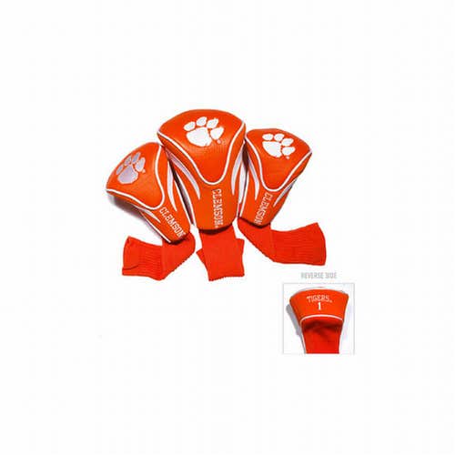 Team Golf Contour Golf Club Headcovers 3pk (CLEMSON TIGERS) NCAA NEW