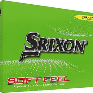 Srixon Soft Feel Golf Balls (Tour Yellow, 2023, 12pk) NEW