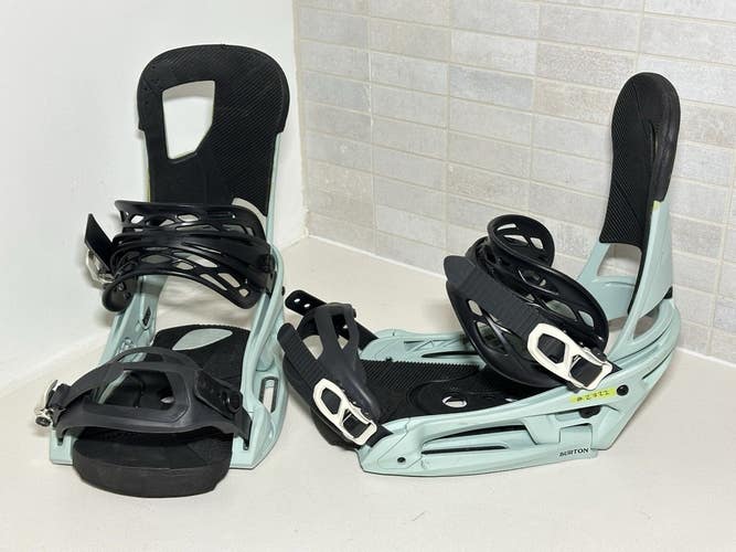 #2722 Burton Cartel EST Mens Snowboard Bindings Blue Size L