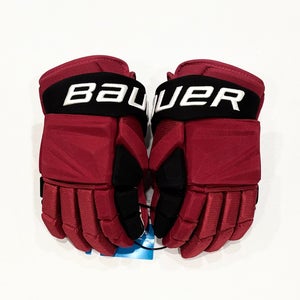 14” New Shayne Gostisbehere Bauer Vapor Hyperlite Pro Stock Gloves - Carolina Hurricanes