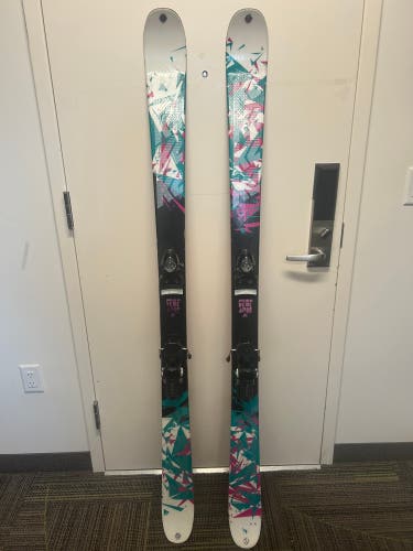 Unisex K2 169 cm All Mountain Skis With Bindings Max Din 15 (Used)
