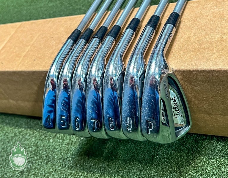 Used Titleist AP2 714 Forged Irons 4-PW KBS C-Taper 120g Stiff Steel Golf Set