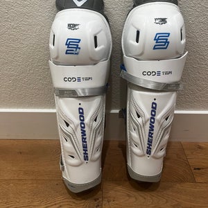 Senior Sher-Wood CODE TMP1 16" Shin Pads (Used)