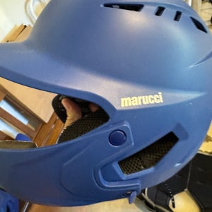NEW MARUCCI DURAVENT SR Batting Helmet w/Jaw Guard Royal Blue-MBHDVJG-NB-Senior (7⅛ - 7½)