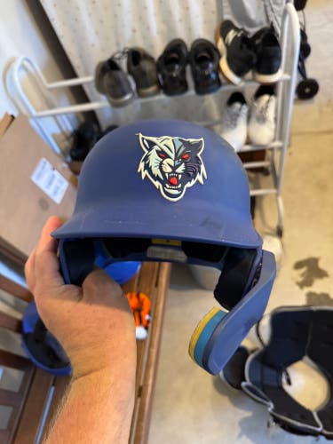 Rawlings Mach 1 Tone Batting Helmet Sr Matte Royal (used)